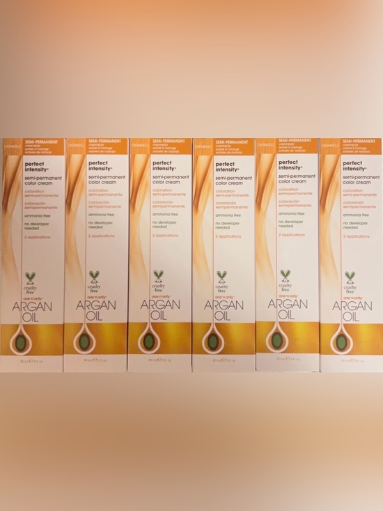 one’ n only Other - 6 One N Only Argan Oil Perfect Intensity Semi-Permanent Color Cream -Creamsicle